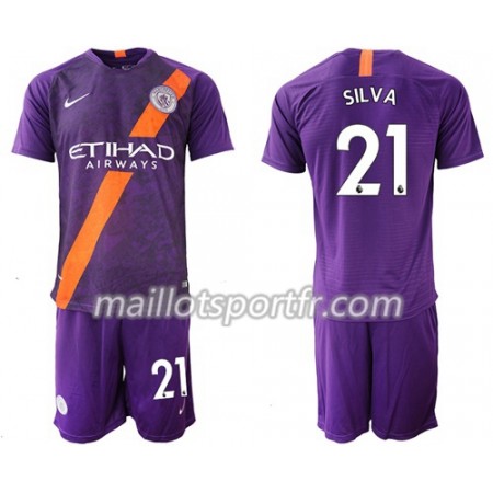 Maillot de Foot Manchester City Silva 21 Enfant Troisieme 2018/19 Maillot de Foot Manchester City Silva 21 Enfant Troisieme 2018/19